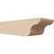 Ekena Millwork 6in. W x 4in. H x 16in. L Carmel Woodgrain TimberThane Rafter Tail, Primed Tan RFTUR06X04X16CARRCPR - alternate 1